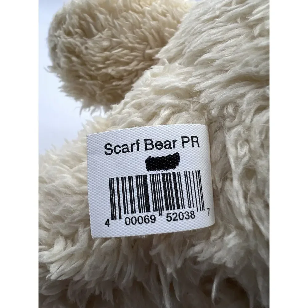Go! Games Frankie Striped Scarf Teddy Bear Plush Stuffed Animal Toy 10”